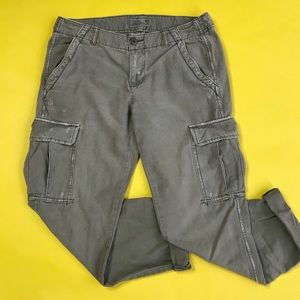 AE Olive Distressed Boyfriend Jeans